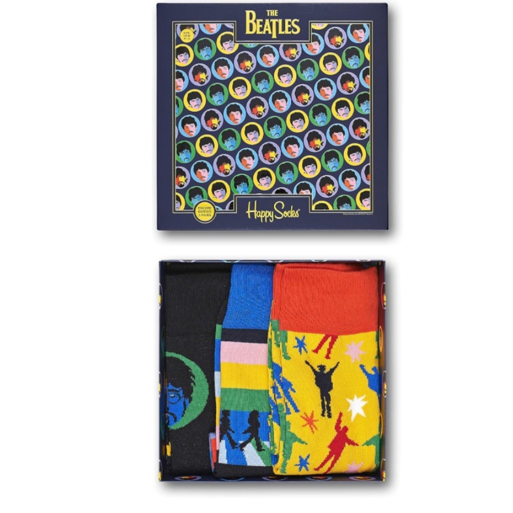 Happy Socks x The Beatles 3 Pack Sock Set